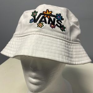 VANS Summer Hat Women's Size Small White with Flowers